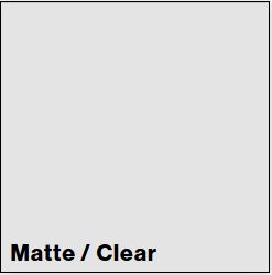 Matte/Clear ULTRAMATTES REVERSE 1/8IN - Rowmark UltraMattes Reverse Engravable